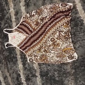 No Boundaries tank top Size S floral/white